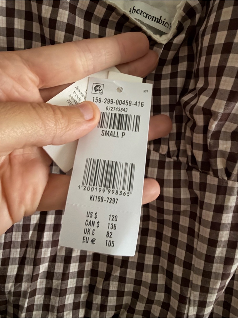 100% Cotton A&F Dylan Bra-free Midi Dress - Picture 6 of 7